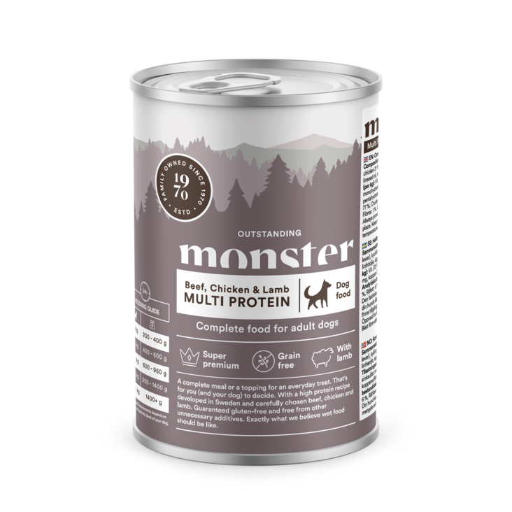 Nauta Kana Lammas 400g monster Dog - Koiran säilykkeet erityisruokavaliot - 023710 - 1