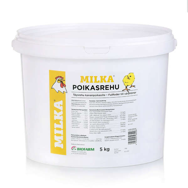 Poikasrehu kanoille 5kg Milka - Kotieläin lintujen ruokinta - 023760 - 1