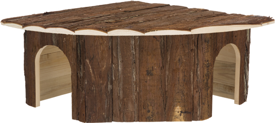 Puutalo Jesper 52x18x37cm kulmamalli - Pieneläinten pesät ja pedit - 033530 - 1