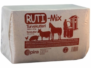 RUTI Mix turvekutteri 25kg Epira - Tallin ja eläinsuojan kuivikkeet - 006300 - 1