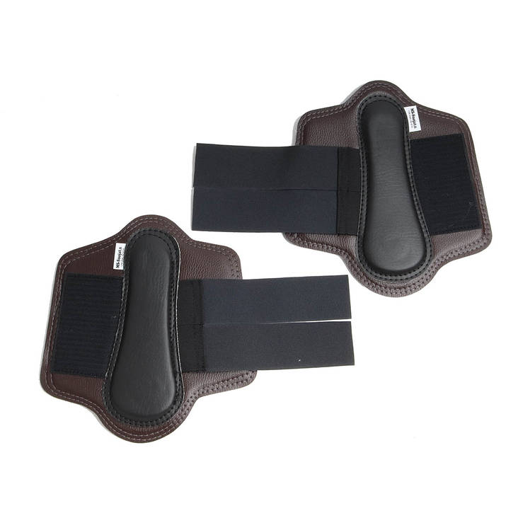 Säärisuojat eteen pari musta MS - Hevosen vuohis- ja hivutussuojat - 013800 - 1