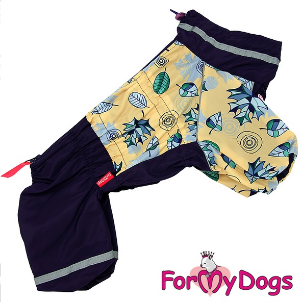 Sadehaalari Lehdet sini - keltainen narttu For My Dogs - Koiran haalarit - 037270 - 1