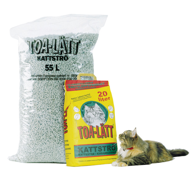 TOA-LÄTT paperipelletti 55L kuivike - Kissanhiekat ja hiekan hajusteet - 007770 - 1