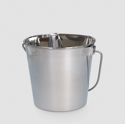 Teräsämpäri 950ml litteällä sivulla Hofman Animal Care - Koiran metallikupit ja telineet - 038090 - 1