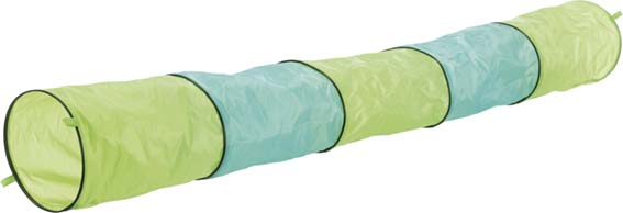 Tunneli pieneläimille puuvillaa sininen-vihreä 18x130cm - Pieneläinten lelut ja puuhasteltavat - 018280 - 3