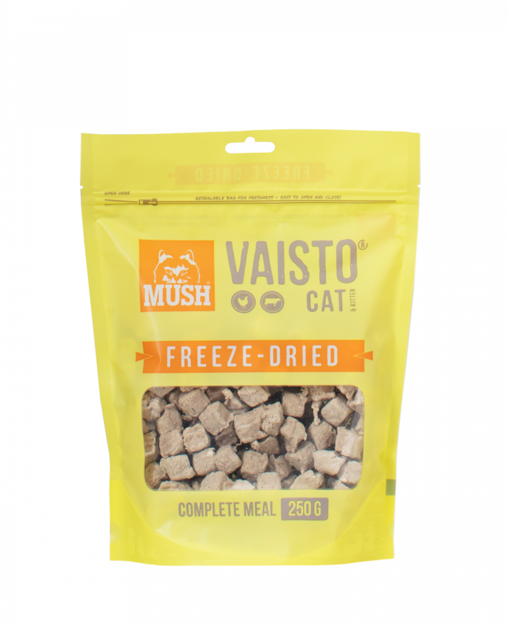 VAISTO CAT keltainen 250g Freeze-Dried® MUSH - Kissan kuivaruoat aikuisille kissoille - 023310 - 1