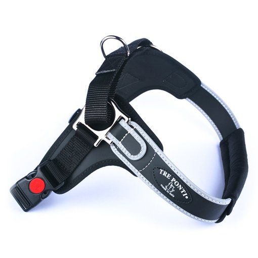 Valjas Forza heijastimella musta TrePonti - Koiran perusvaljaat - 036850 - 1