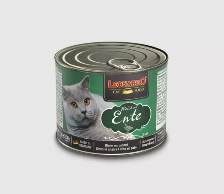 Ankka 200g prk Leonardo Rich in - Aikuisten kissojen säilykkeet - 043940 - 1