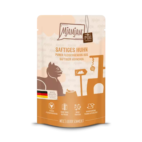 Kana pur 100% 125g MjAMjAM - Aikuisten kissojen säilykkeet - 045770 - 1