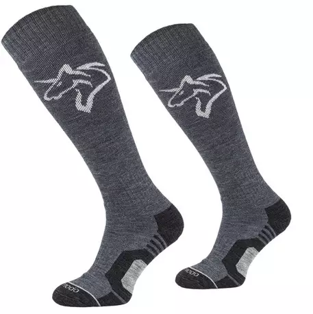 Talvisukat Merino harmaa Wahlsten - Ratsastajan asusteet - 048970 - 1