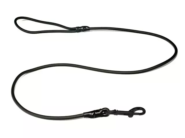 Talutin Biothane pyöreä 6mmx2m musta/musta lukko Mystique - Koiran nylontaluttimet - 052880 - 1