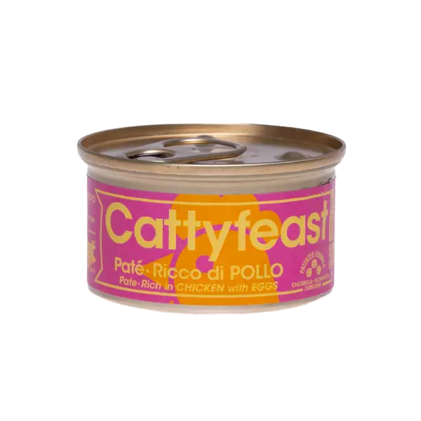 Kitten kana & kananmuna mousse 85g Cattyfeast - Kissanpennun säilykkeet ja kasvatusruoat - 054650 - 1