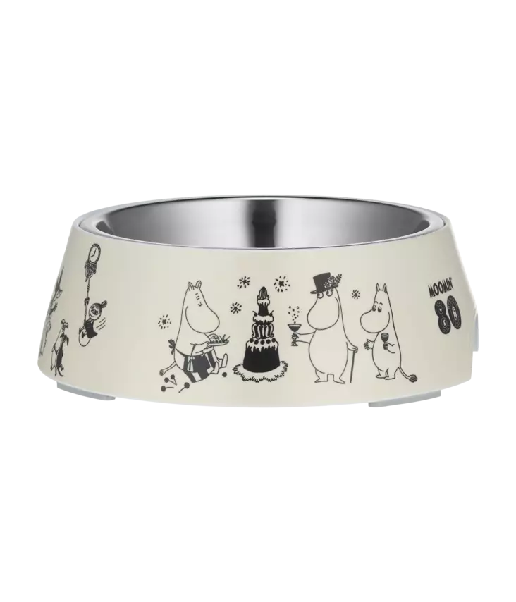 Melamiinikuppi Moomin for Pets 80 M 325ml beige Muurla - Koiran muovi- ja melamiinikupit - 054770 - 1