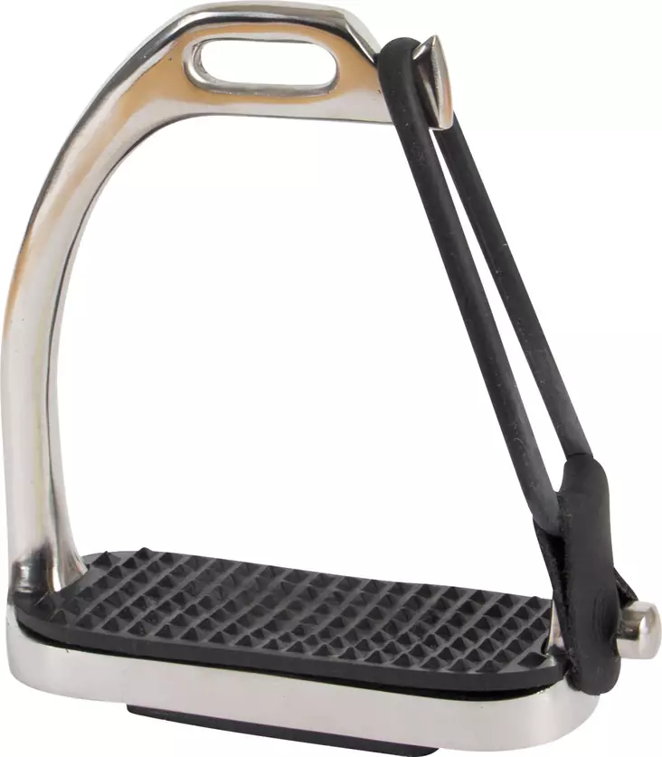 Turvajalustin jousto-osalla 11,5 hopea HorseGuard - Jalustimet ja -jalustinhihnat - 054870 - 1