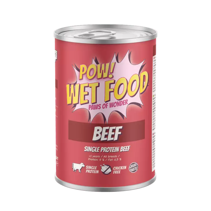 Adult Beef 400g säilyke POW! - Koiran säilykkeet aikuisille koirille - 056880 - 1