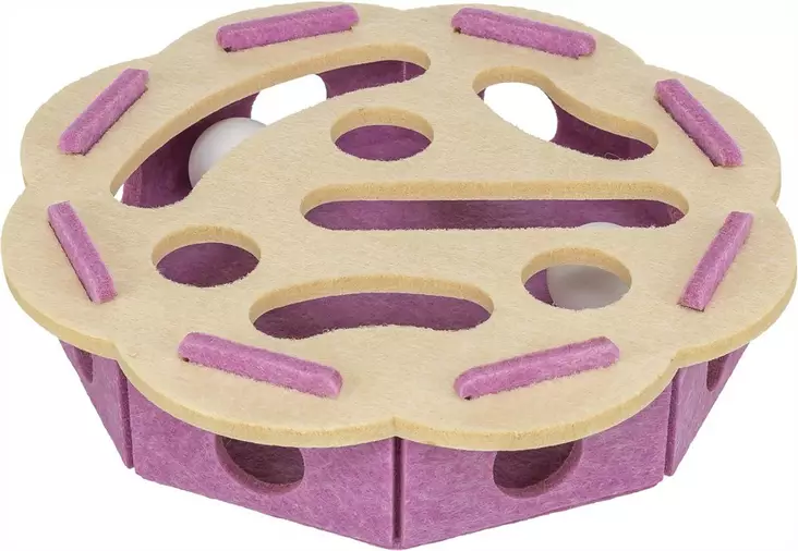 Aktivointilelu Whole ’n’ Roll Flower 30x7,5cm lila Trixie - Kissan aktivointilelut - 056780 - 1