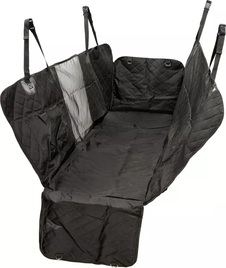 Auton takapenkinsuoja 187x147cm musta Companion - Koiran autoilutarvikkeet - 057810 - 1