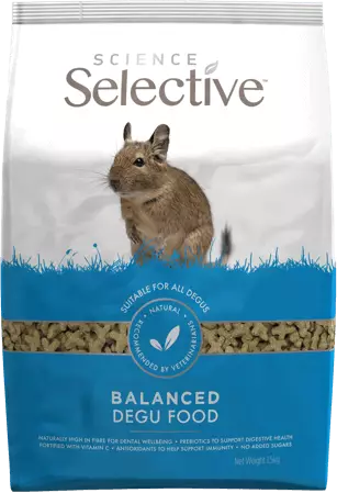 Degu pelletti 1,5kg Supreme Selective - Chinchillan ja Degun ruoka - 043070 - 1