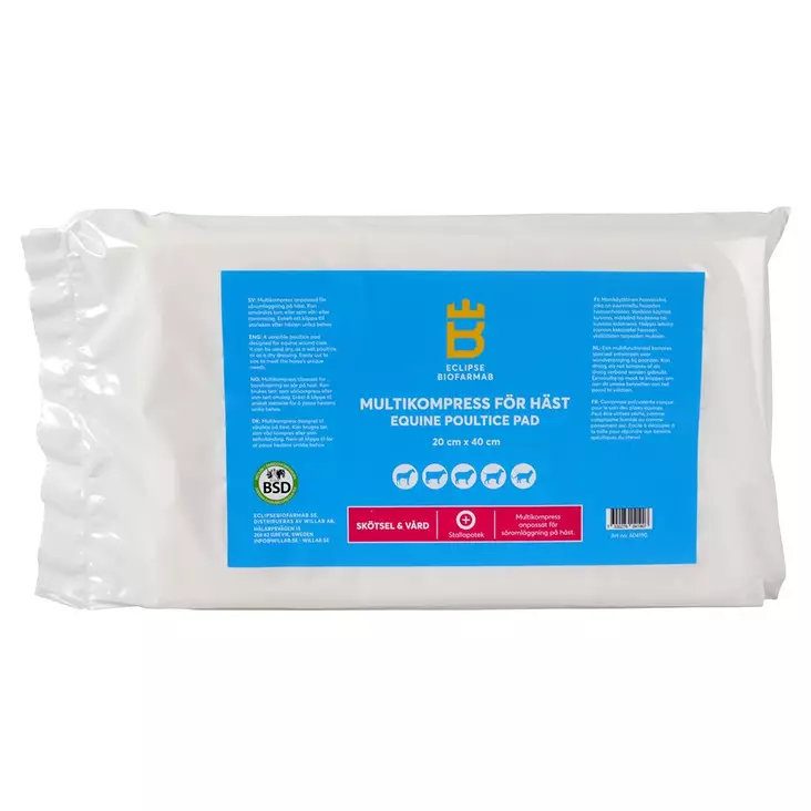 Haavataitos/kompressioside 20x40cm Eclipse Biofarmab - Hevosen haavahoito ja ensiapu - 052970 - 1