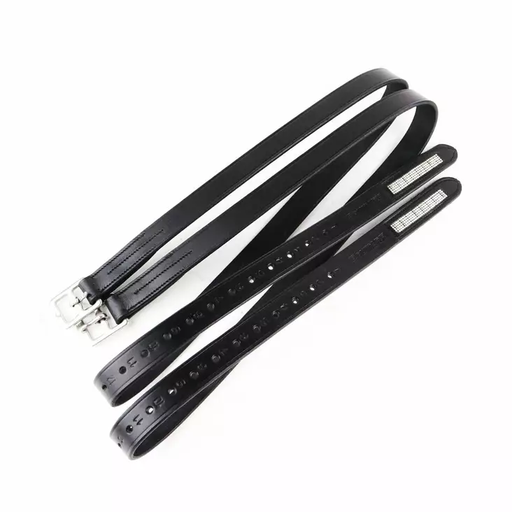 Jalustinhihnat Crystal musta-kirkas Equitare - Jalustimet ja -jalustinhihnat - 048060 - 1