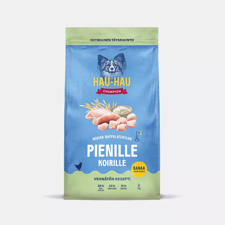 Kana Riisi Kaura pienille koirille 2kg Hau Hau Champion - Koiran kuivaruoat aikuisille koirille - 057970 - 1