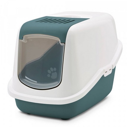 Kattovessa Nestor 56x39x38,5cm tummanvihreä Savic - Kissan katetut vessat - 046930 - 1