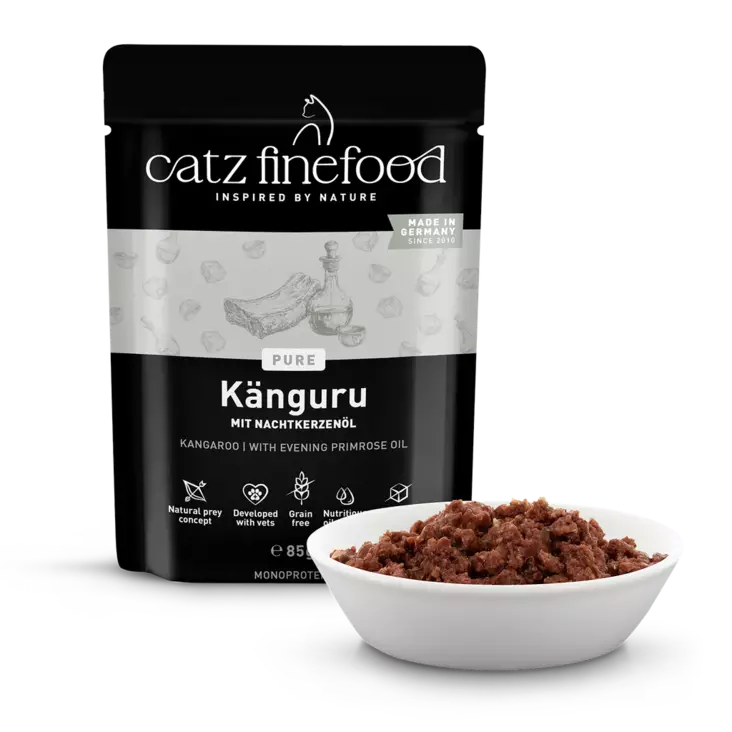 Kenguru 100% 85g pss Catz Finefood - Aikuisten kissojen säilykkeet - 040390 - 1