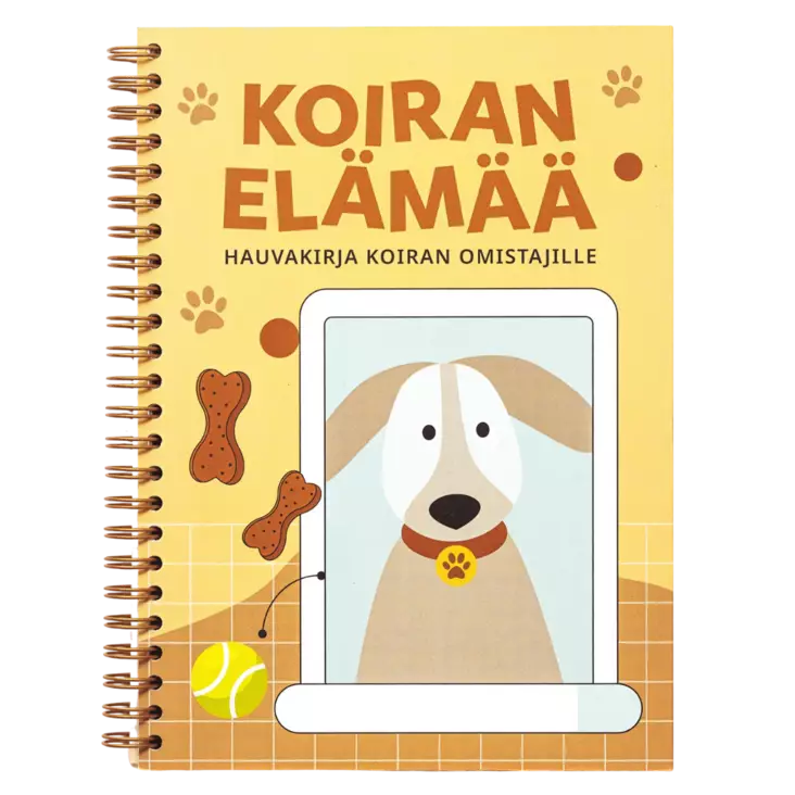 Koiran elämää -hauvakirja A5 100 sivua - Lahjatavarat - 054510 - 1
