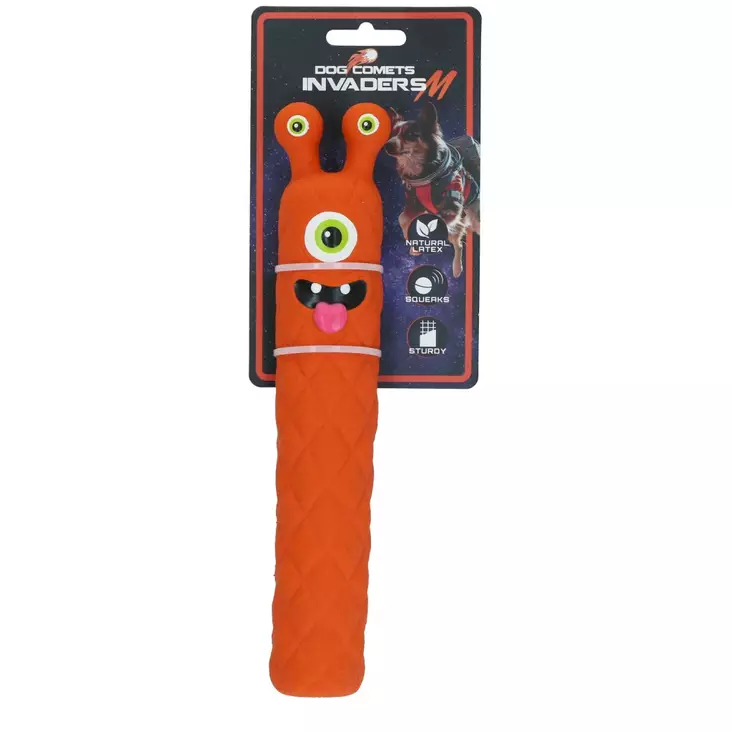 Lateksiolio Invaders M oranssi Dog Comets - Koiran vinyyli-, latex- ja valolelut - 055820 - 1