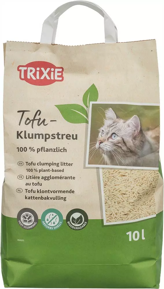 Kuivikepelletti Tofu 10L 4,5kg Trixie - Kissanhiekat ja hiekan hajusteet - 057690 - 1