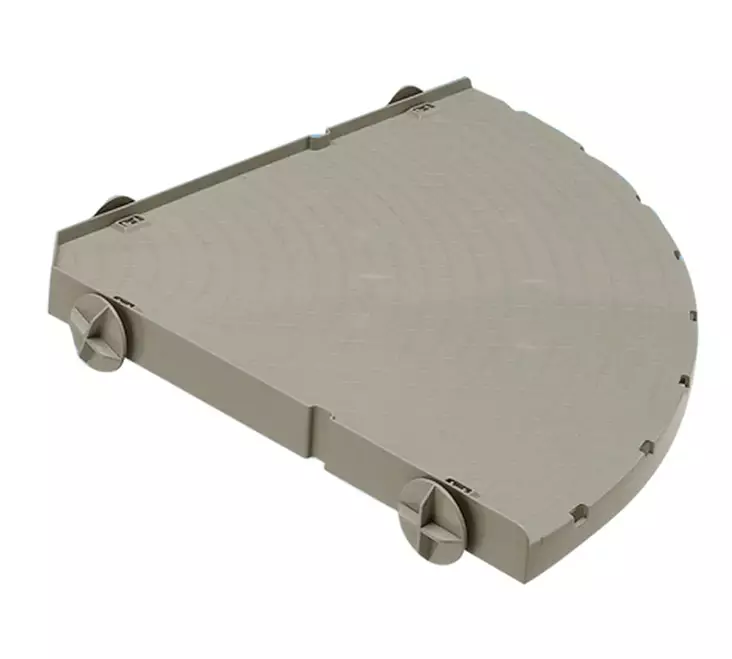 Kulmataso 38x38x3cm L373 harmaa muovi Ferplast - Pieneläinten häkkitarvikkeet - 048720 - 1