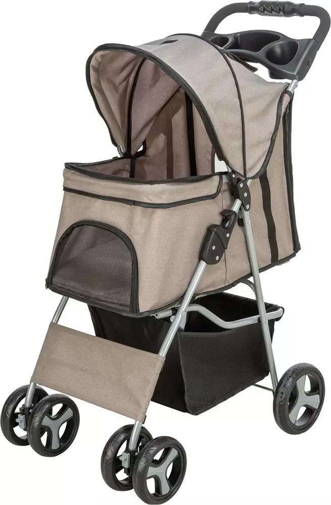 Lemmikkikärryt Buggy taupe Trixie - Koiran kärryt ja trolleyt - 059580 - 1