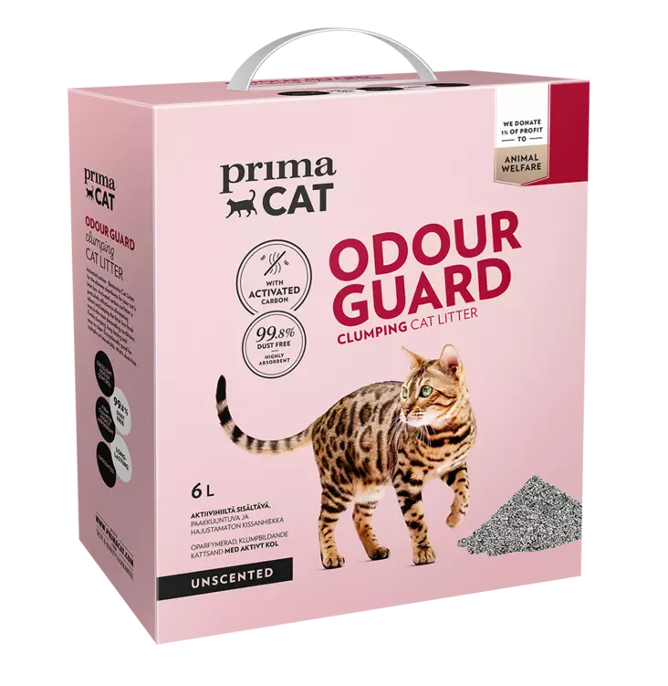 Mikrohiekka Odour Guard 6L Unscented PrimaCat - Kissanhiekat ja hiekan hajusteet - 059230 - 1