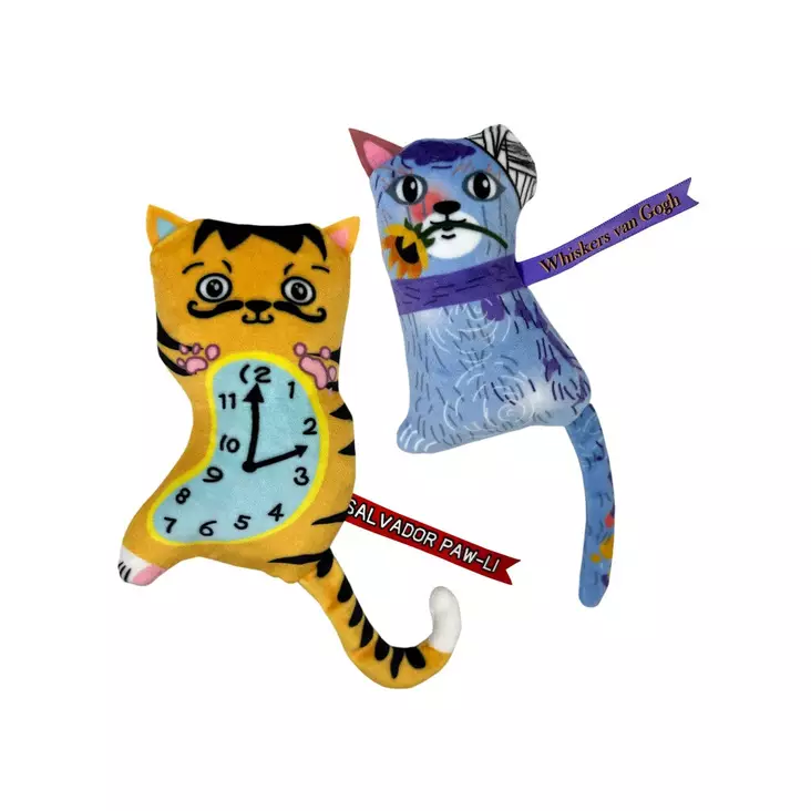 Minttulelu Artz Dali/Van Gogh 2kpl KONG - Kissan pehmolelut - 051810 - 1