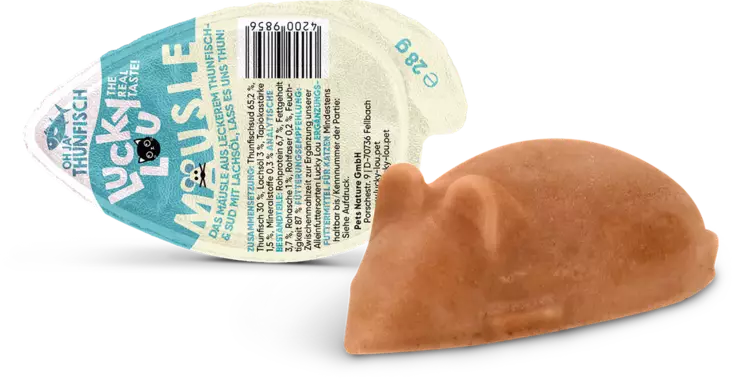 Mouse tonnikalaherkku 28g Lucky Lou - Kissan herkut ja makupalat - 050870 - 1