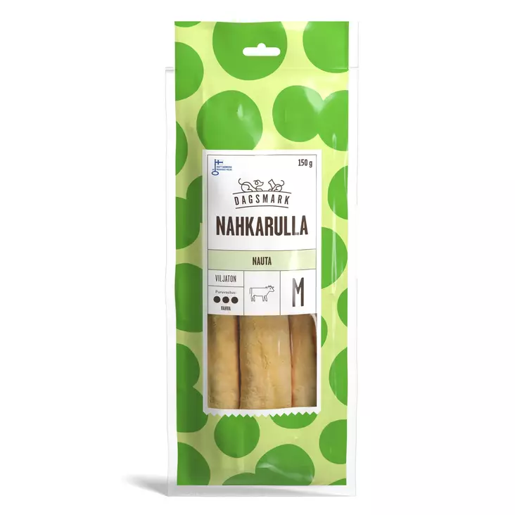 Nahkarulla Nauta M 150g Dagsmark - Koirien puruluut - 059990 - 1