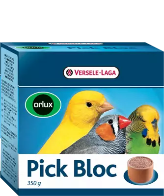 Nokkakivi Pick Bloc keraamisessa kupissa 350g Orlux Versele Laga - Lemmikkilintujen nokka ja mineraalikivet - 055150 - 1