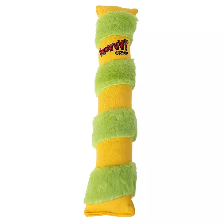 Potkulelu kissanmintulla Big Kicker keltainen 30cm Yeowww! - Kissan pehmolelut - 057360 - 1