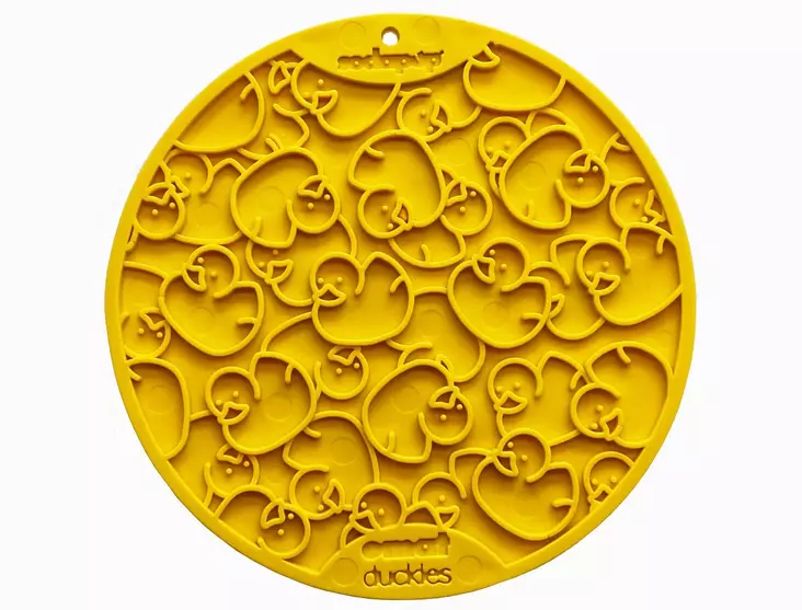 Nuolumatto Duckies imukupeilla 20cm keltainen SodaPup - Koiran aktivointilelut - 052470 - 1