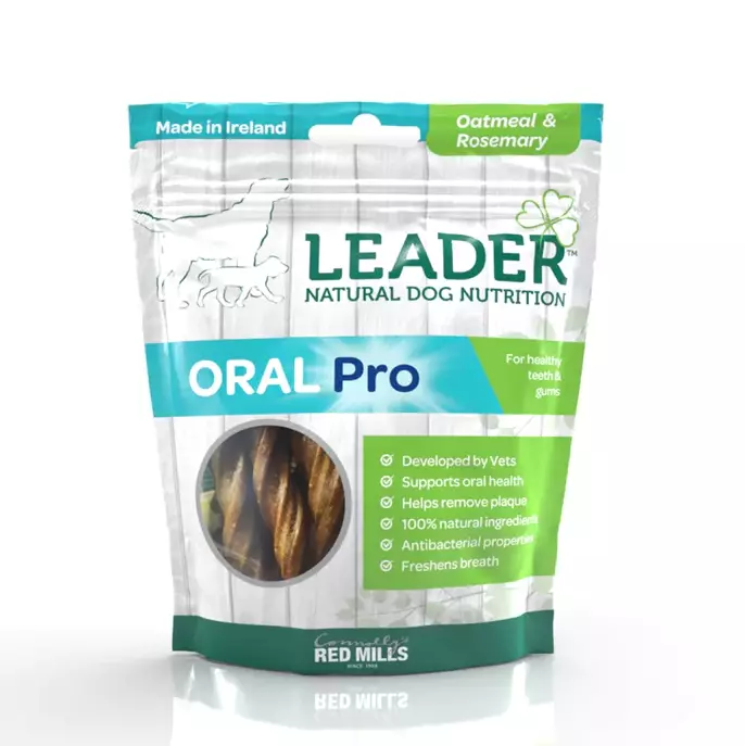 Oral Pro Oatmeal & Rosemary 130g Leader - Koirien funktionaaliset makupalat - 033700 - 1