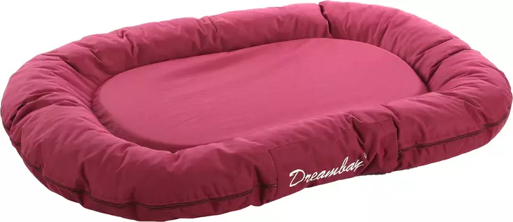 Patja Dreambay ovaali vettähylkivällä kankaalla 100x75x15cm bordeaux Flamingo - Koiran patjat - 057450 - 1