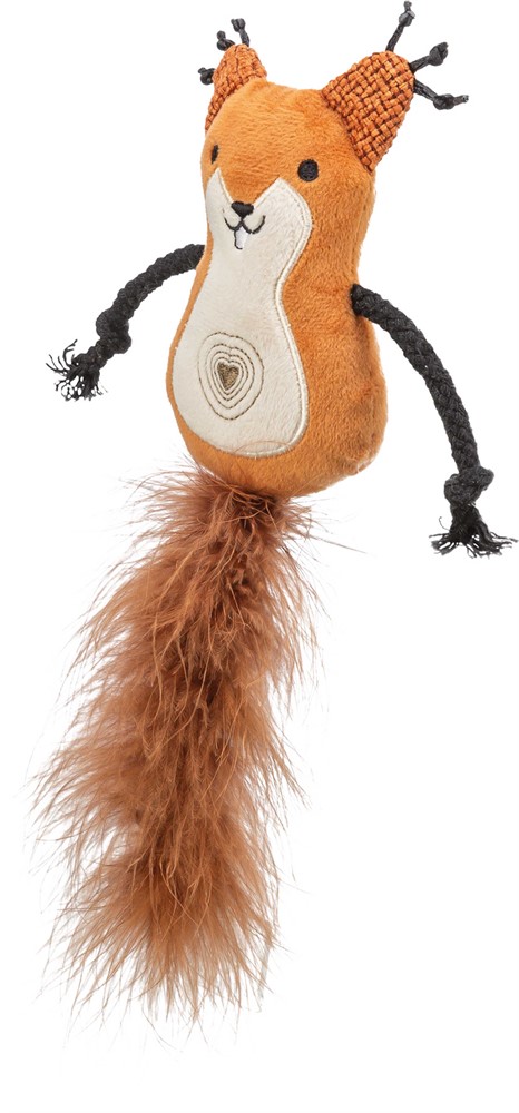 Pehmo-orava XXL mintulla 12x24cm Trixie - Kissan hiiret, linnut, perhoset ym. - 047530 - 1