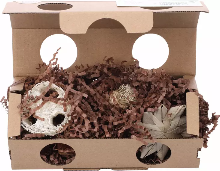 Täytetty puuhaboxi Hopsie Playbox pahvia 20x10x8,5cm Flamingo - Pieneläinten lelut ja puuhasteltavat - 055580 - 1