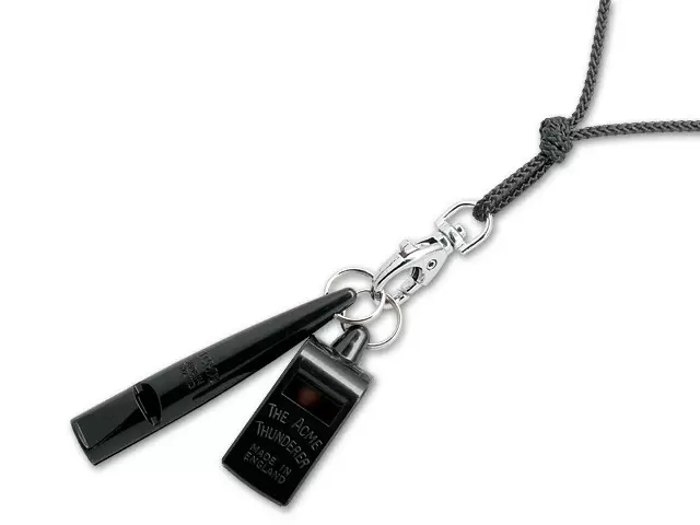 Pillisetti 211,5 ja 560 kaulanauhalla musta ACME - Clickerit, kosketuskepit, pillit - 049750 - 1