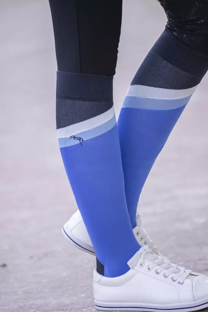 Polvisukat Fun 2 paria sini-valkoinen Penelope - Ratsastajan asusteet - 050990 - 1