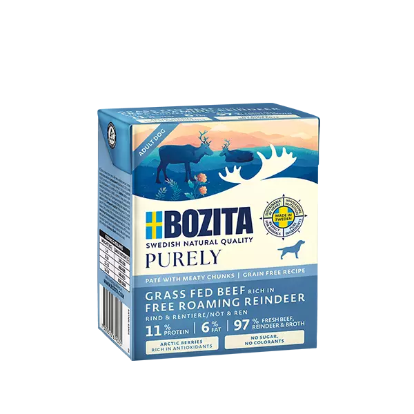 Poro 370g Purely Pate Bozita Dog - Koiran säilykkeet aikuisille koirille - 051540 - 1