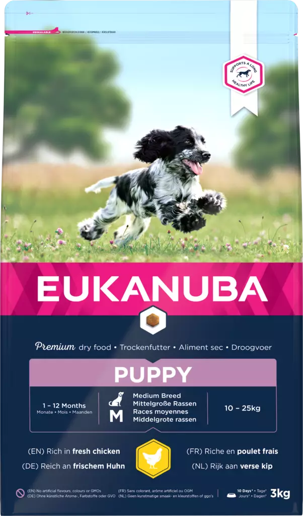 Puppy Medium Eukanuba - Kuivaruoat pennuille ja kasvatukseen - 000180 - 2