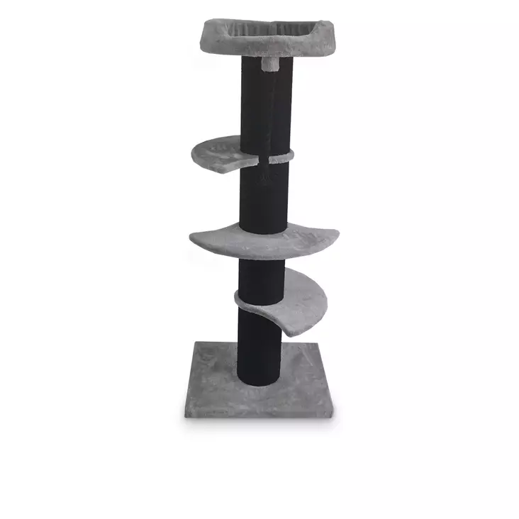 Raapimapuu Gustav 60x50x154cm harmaa-musta EBI - Kissan korkeat ja isot raapimapuut - 047290 - 1