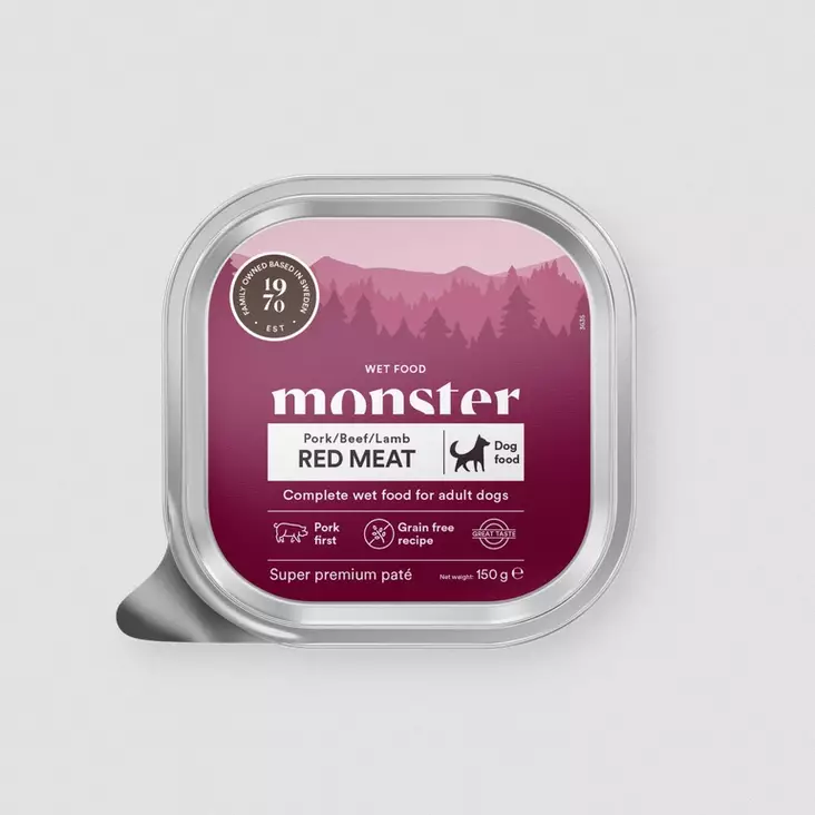Red Meat pate 150g monster dog - Koiran säilykkeet erityisruokavaliot - 057790 - 1