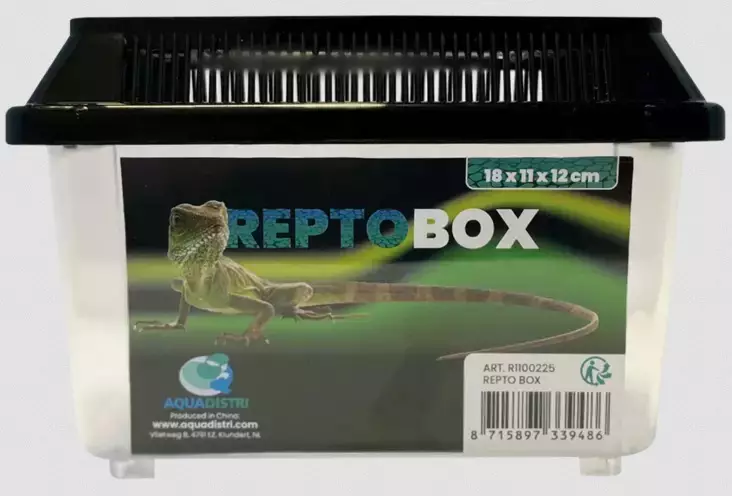 Kuljetuslaatikko 18x11x12cm Repto BOX - Terraarion tarvikkeet ja kuivikkeet - 060240 - 1